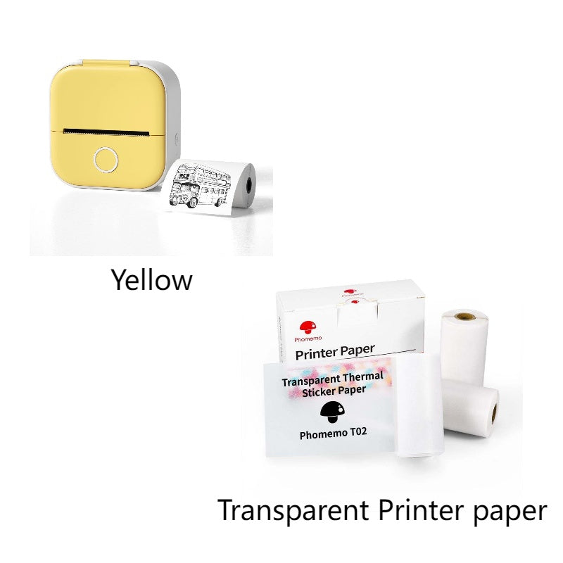 Portable Mini Thermal Label Printer Home Photo Printer Student Wrong Question Printer Bluetooth-compatible Mini Label Printer Price Tag - BuzzMart