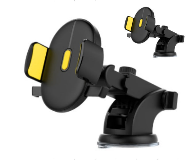Car Phone Holder Long Rod Telescopic Car Dashboard Suction Cup Type - BuzzMart