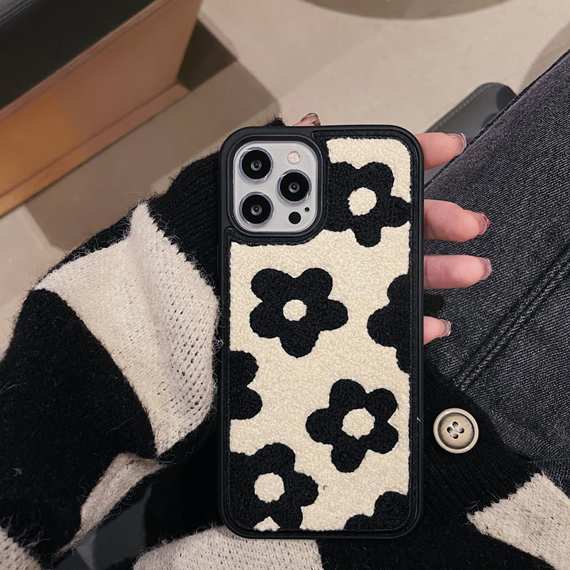 Plush Flowers Are Suitable For Ladies Autumn And Winter Mobile Phone Cases - BuzzMart