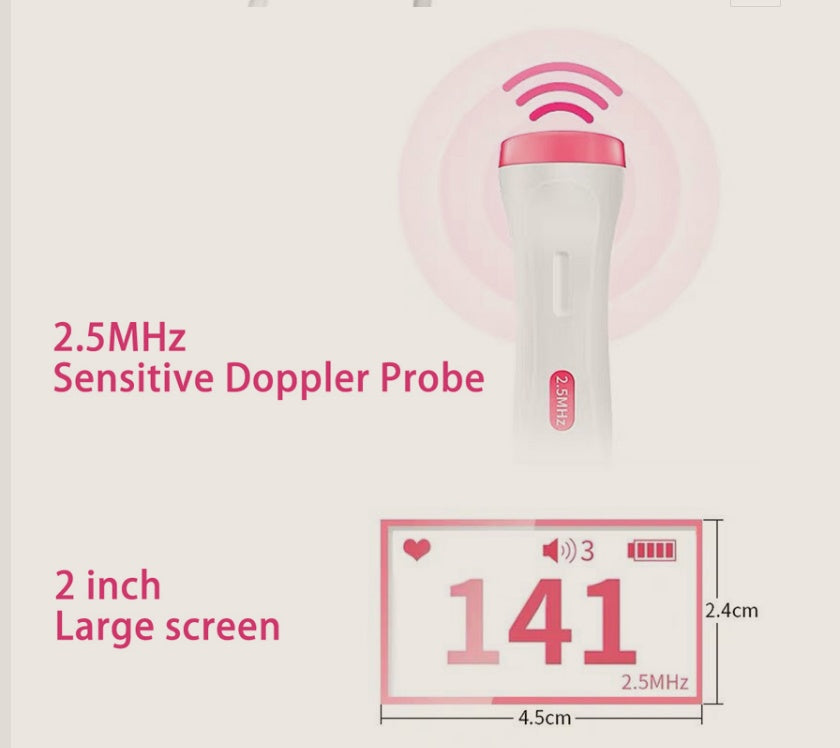 Fetal Heart Rate Monitor Home Pregnancy Baby Fetal Sound Heart Rate Detector - BuzzMart