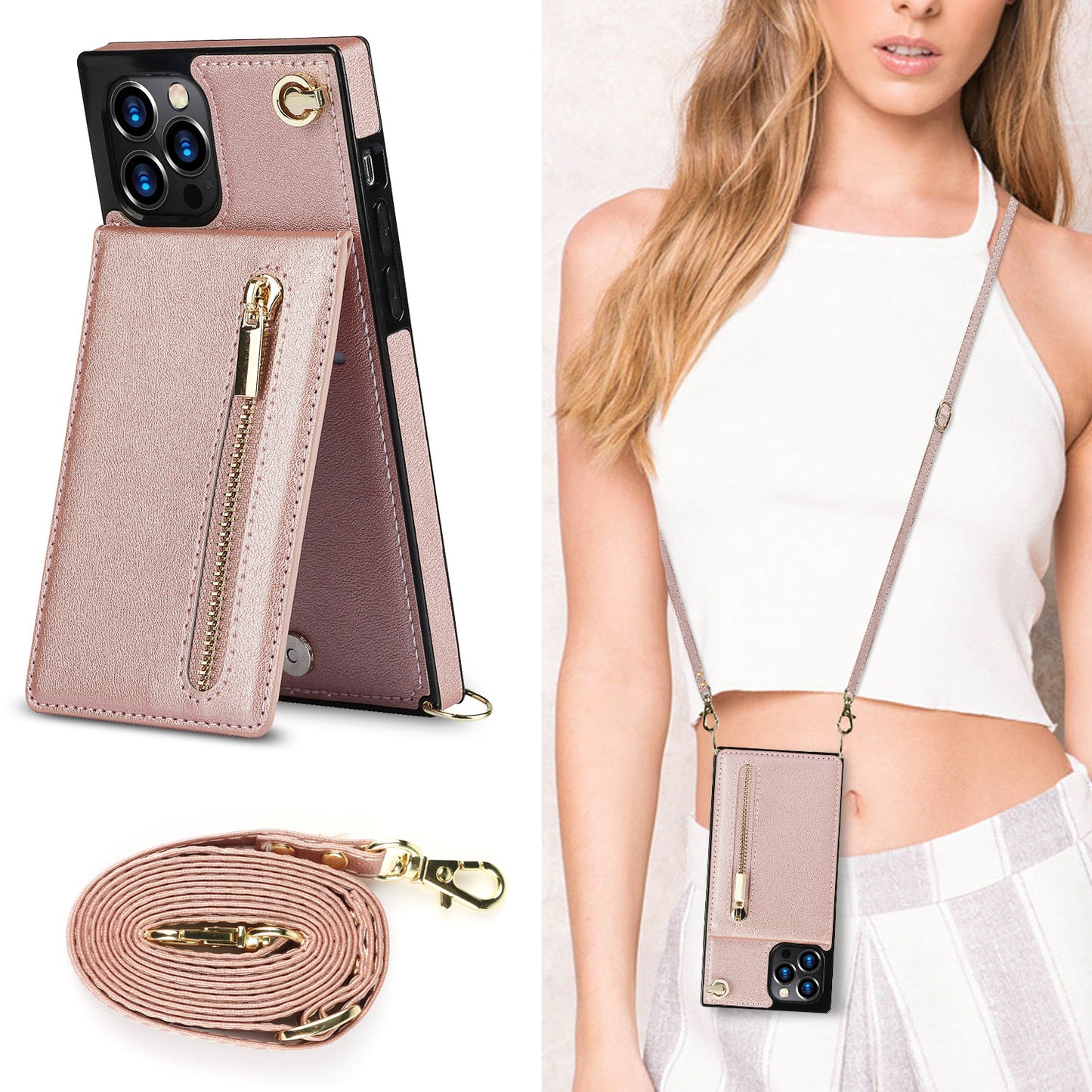 Zipper Phone Case Phone Case Crossbody - BuzzMart
