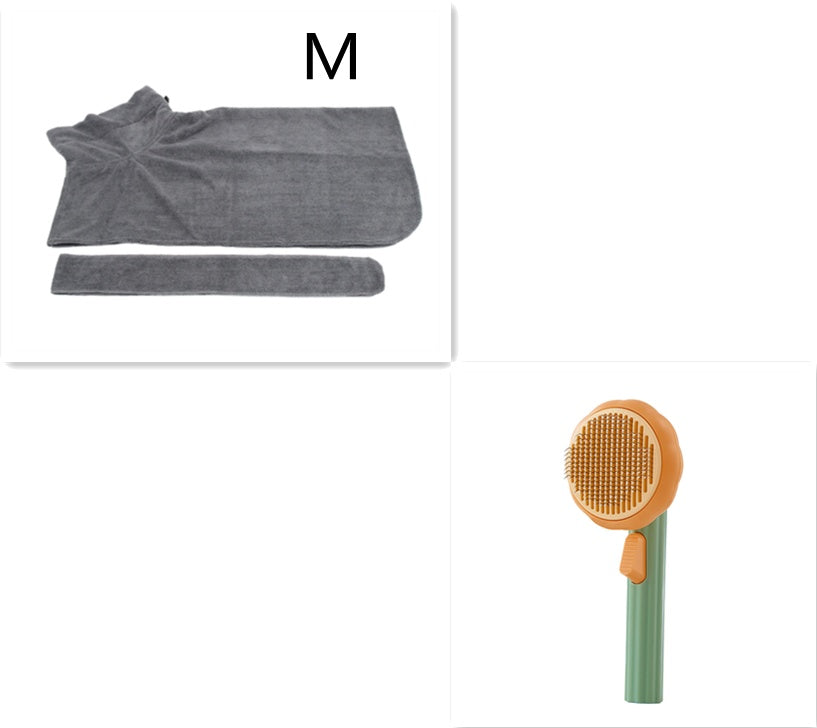New Pet Cat Brush Hot Selling Hand-held Steel Wire Self-cleaning Comb Looper For Hair Removal - BuzzMart