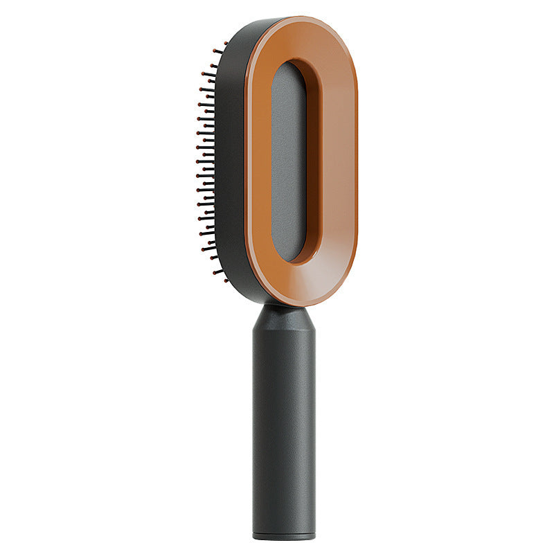 Self Cleaning Hair Brush For Women One-key Cleaning Hair Loss Airbag Massage Scalp Comb Anti-Static Hairbrush - BuzzMart