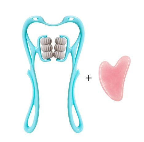 Multifunctional Manual Six-wheel Neck Massager Massage Relieve Roller Massage Tool - BuzzMart