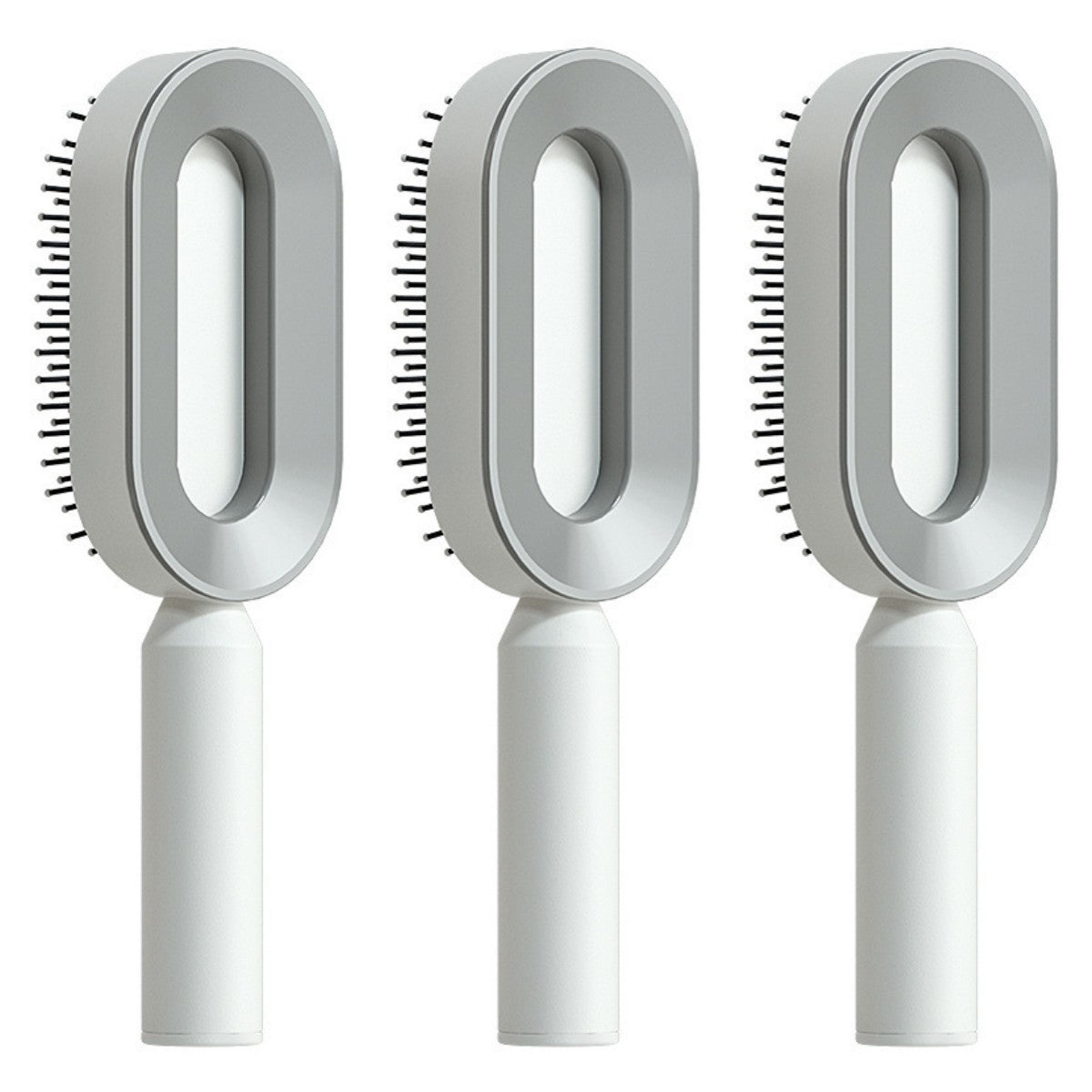 Self Cleaning Hair Brush For Women One-key Cleaning Hair Loss Airbag Massage Scalp Comb Anti-Static Hairbrush - BuzzMart