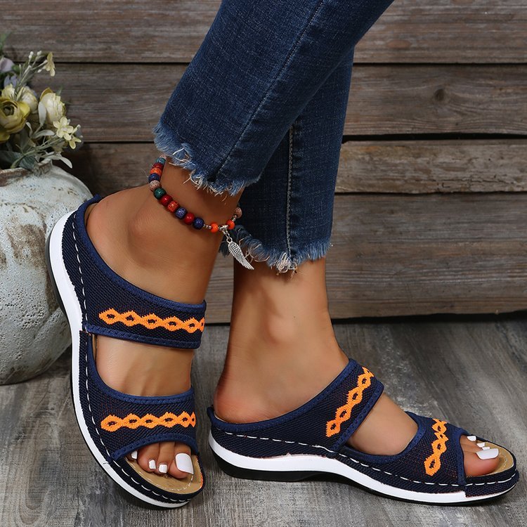 Women's Sandals Retro Wedge Slippers Outdoor Summer - BuzzMart