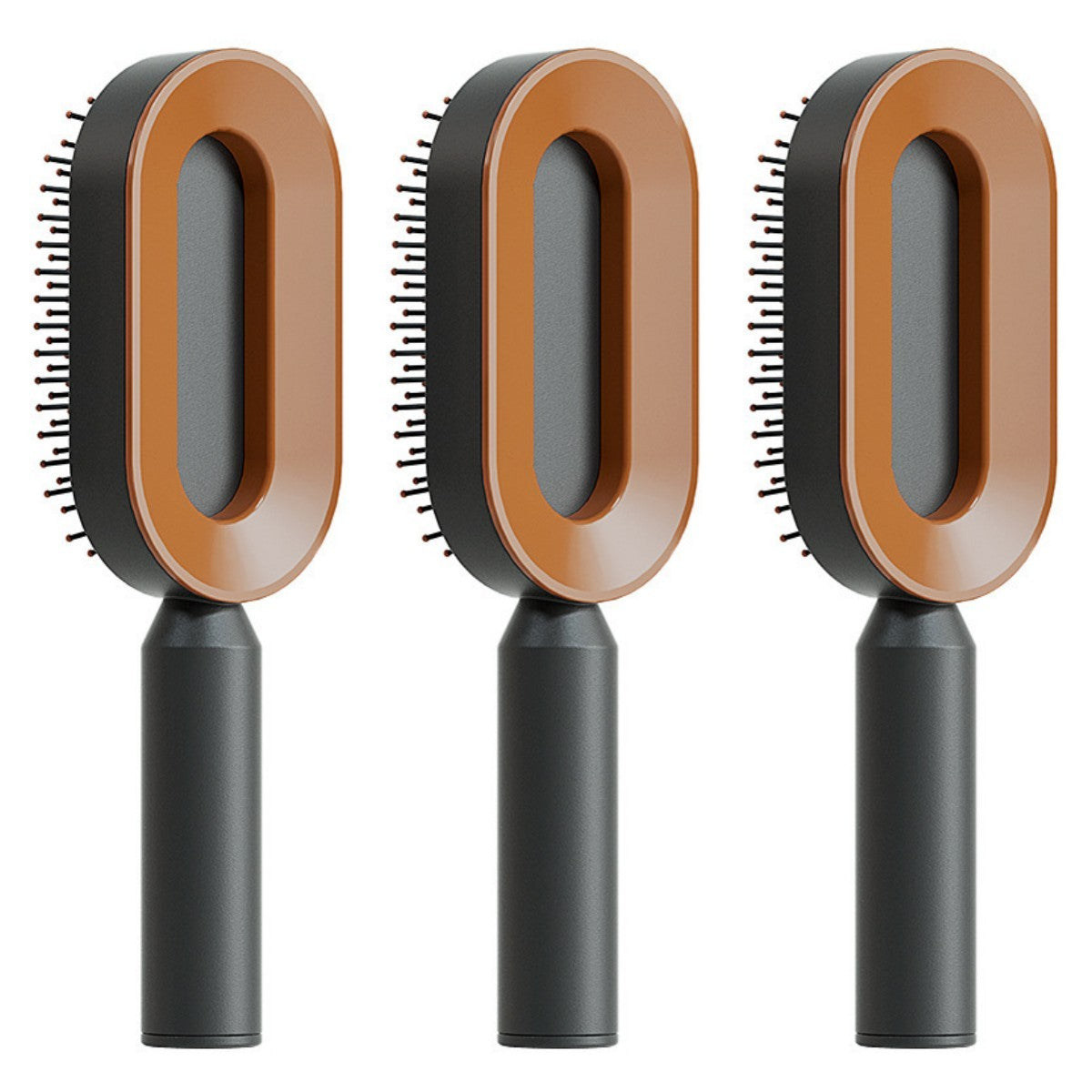 Self Cleaning Hair Brush For Women One-key Cleaning Hair Loss Airbag Massage Scalp Comb Anti-Static Hairbrush - BuzzMart