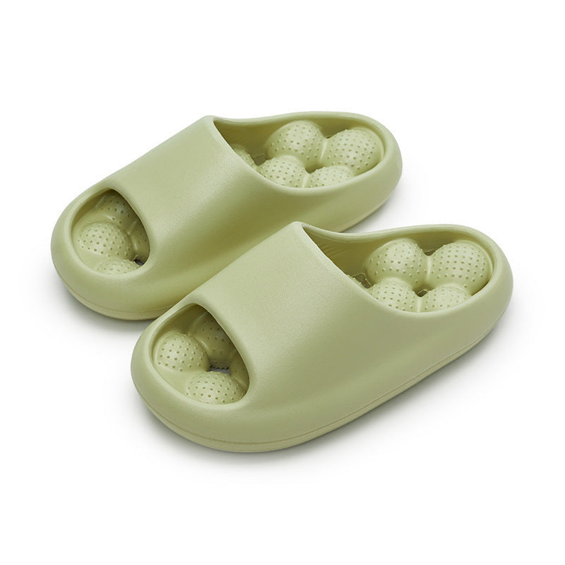 Ball Massage Sole Design Bathroom Slippers Women's House Shoes Indoor Non-Slip Floor Home Slippers Summer - BuzzMart