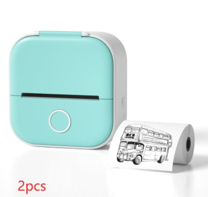 Portable Mini Thermal Label Printer Home Photo Printer Student Wrong Question Printer Bluetooth-compatible Mini Label Printer Price Tag - BuzzMart