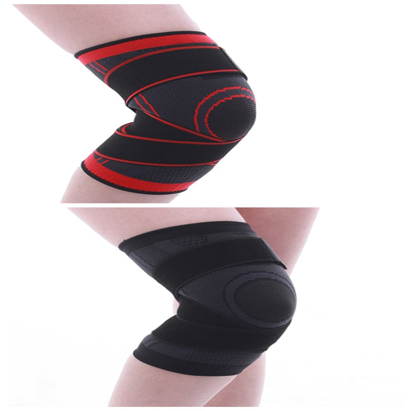 Universal size compression knee pad designed for injury prevention.
