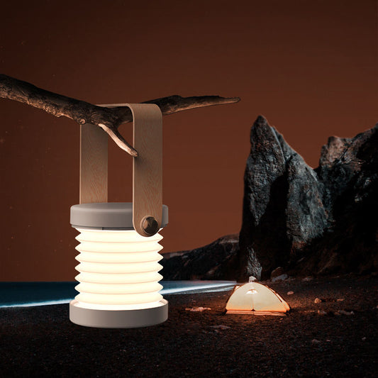 Foldable Touch Dimmable Reading LED Night Light Portable Lantern Lamp USB Rechargeable For Home Decor - BuzzMart