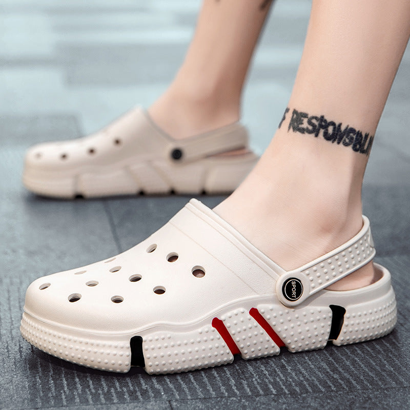 Men Sandals Summer Hole Shoes Beach Slippers - BuzzMart
