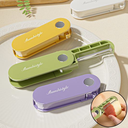 Foldable Vegetable Peeler Stainless Steel Fruit Slicer Potato Cucumber Portable Picnics Sharp Home Kitchen Accessories Tools Kitchen Gadgets - BuzzMart