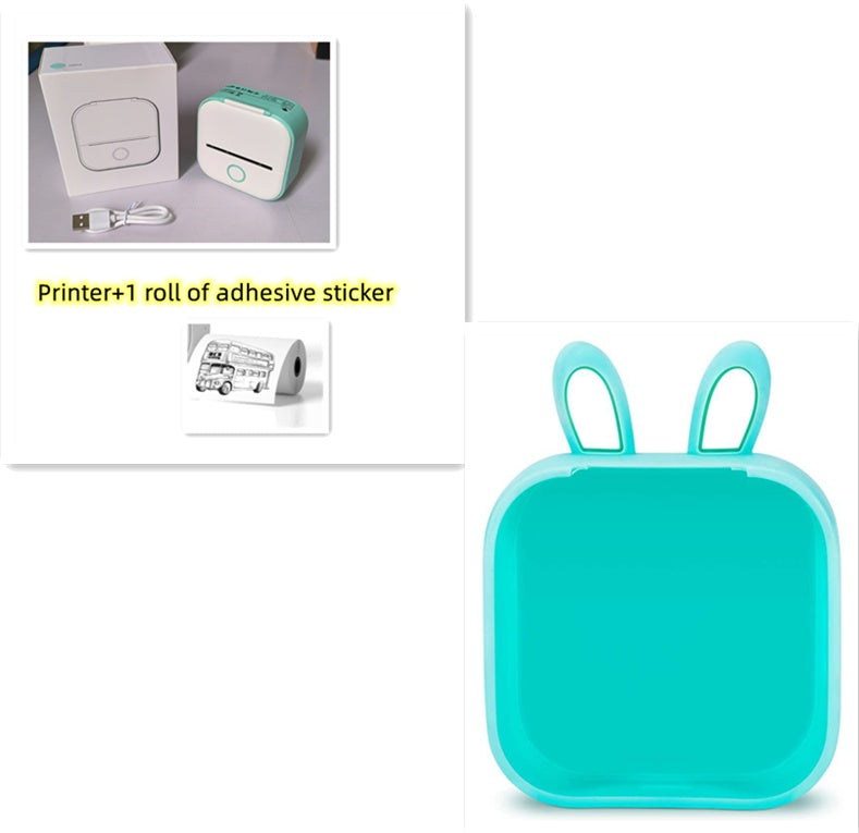 Portable Mini Thermal Label Printer Home Photo Printer Student Wrong Question Printer Bluetooth-compatible Mini Label Printer Price Tag - BuzzMart