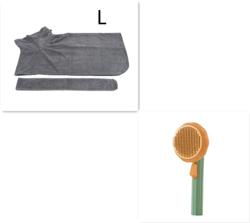 New Pet Cat Brush Hot Selling Hand-held Steel Wire Self-cleaning Comb Looper For Hair Removal - BuzzMart