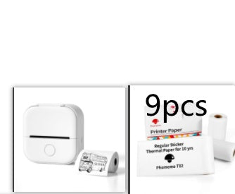 Portable Mini Thermal Label Printer Home Photo Printer Student Wrong Question Printer Bluetooth-compatible Mini Label Printer Price Tag - BuzzMart