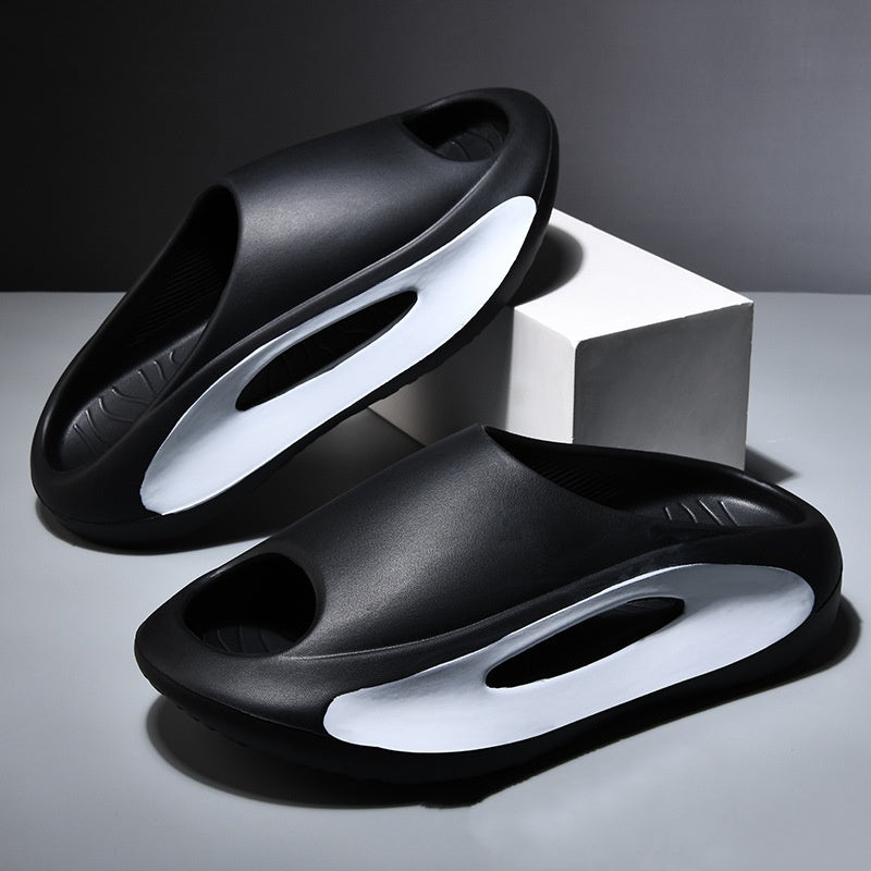Ins Slippers Women Men Peep Toe Slipper Summer Hollow Unisex Sports Beach Shoes - BuzzMart