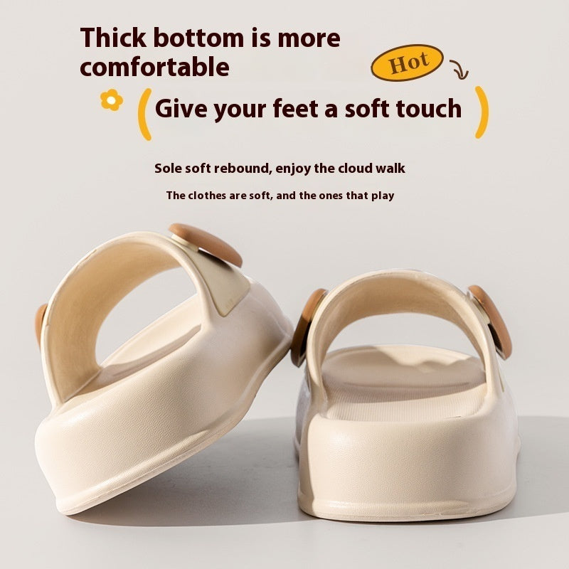Cute Cartoon Dog Slippers Non-slip Floor Bathroom Slipper Summer Women's House Shoes - BuzzMart