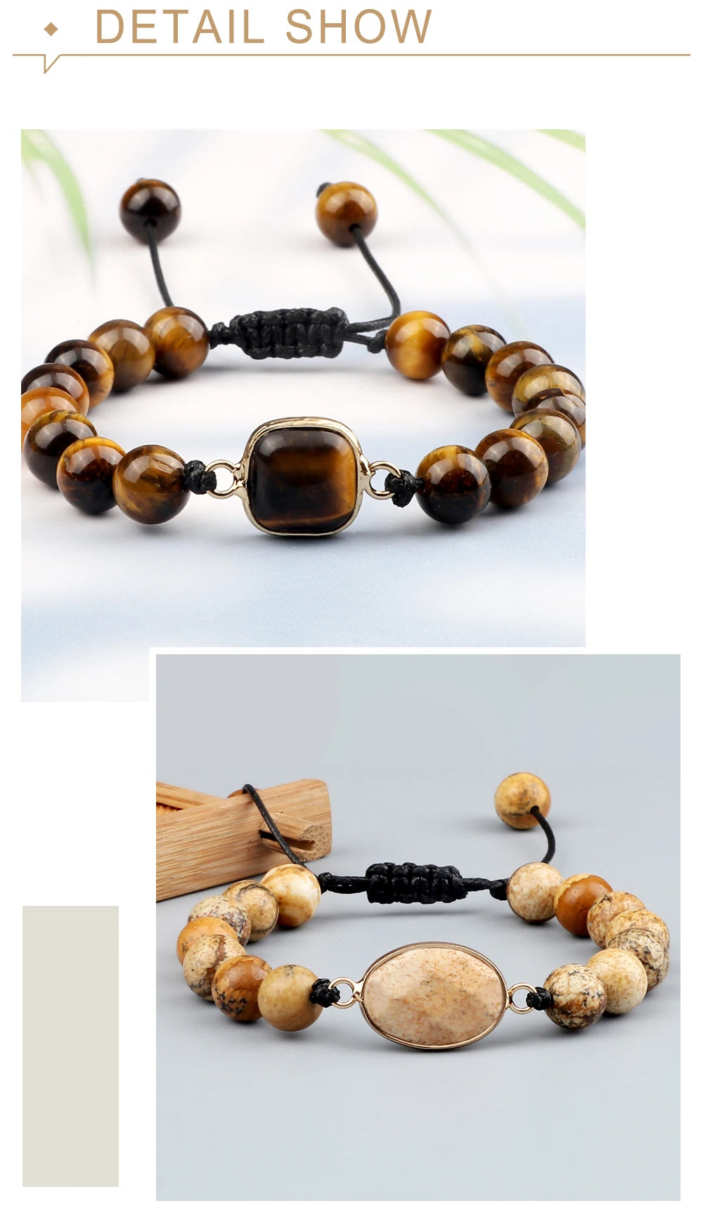 🔮 Handmade Tiger Eye Bracelet – 8mm Stone Gift Jewellery - BuzzMart