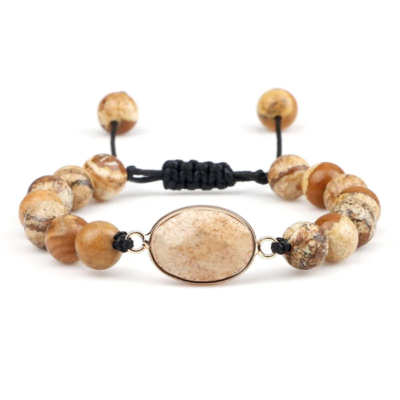 🔮 Handmade Tiger Eye Bracelet – 8mm Stone Gift Jewellery - BuzzMart