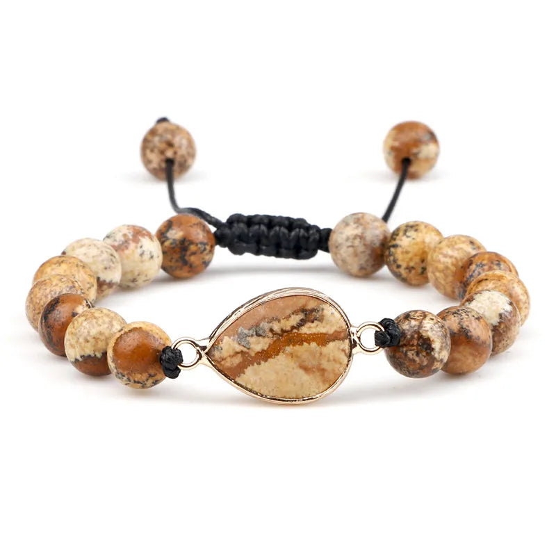 🔮 Handmade Tiger Eye Bracelet – 8mm Stone Gift Jewellery - BuzzMart