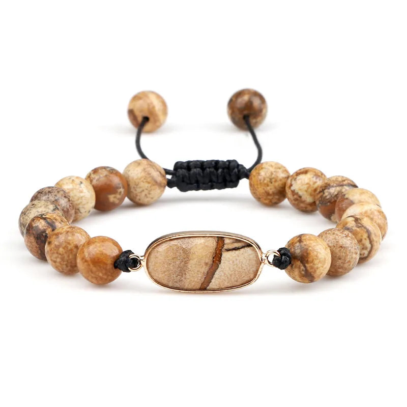 🔮 Handmade Tiger Eye Bracelet – 8mm Stone Gift Jewellery - BuzzMart