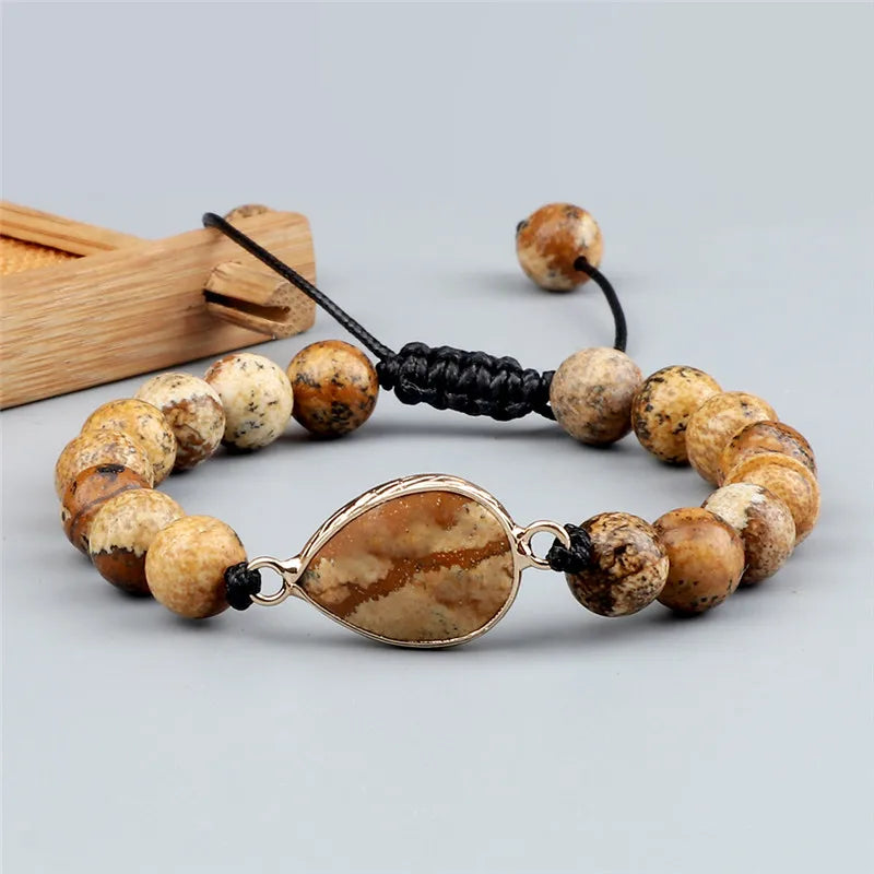 🔮 Handmade Tiger Eye Bracelet – 8mm Stone Gift Jewellery - BuzzMart