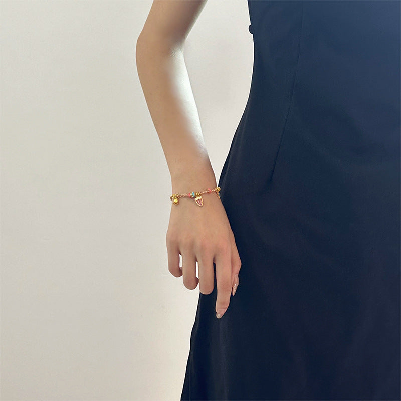 Modern Jewelry Elegant Temperament Multiple Colorful Enamle Chain Bracelets For Women Female Gifts Sweet Accessories Hot Sale - BuzzMart