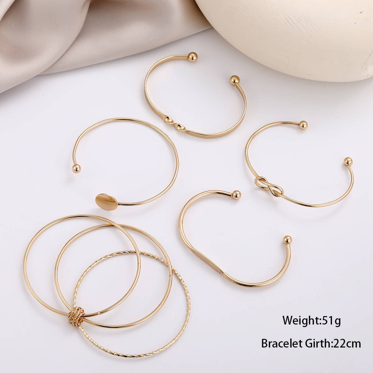 Trendy Twisted Gold Bracelet – Bold Hip Hop Statement Style - BuzzMart