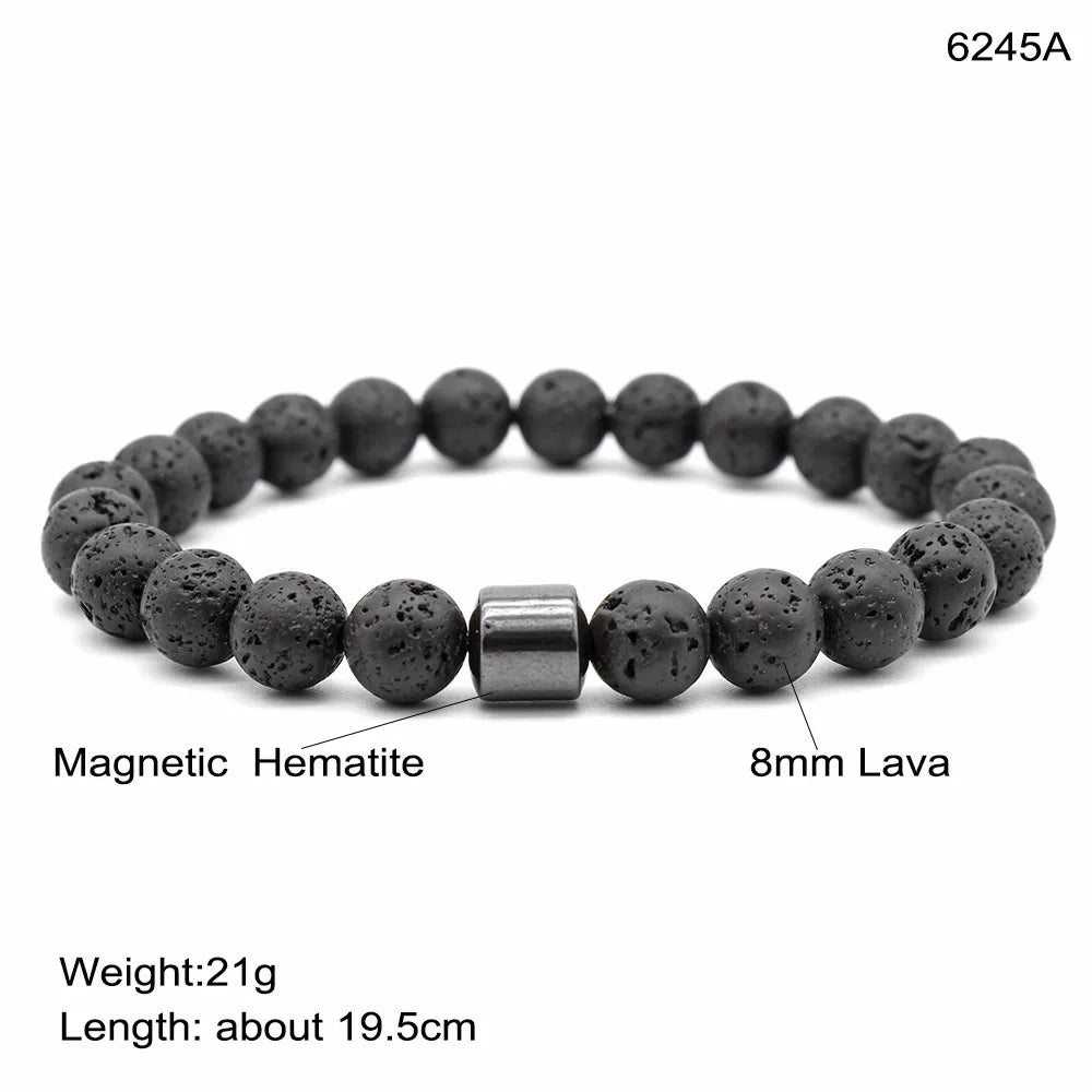 🧲 Magnetic Tiger Eye Bracelet – Handmade Gift for Him - BuzzMart