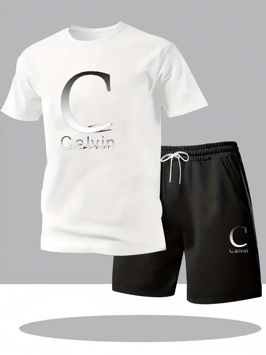 Men’s 2025 Summer Sports Suit – Printed Beach Shorts & Casual Wear - BuzzMart