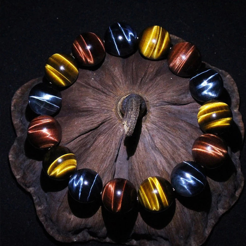 Colorful Tiger Eye Healing Bracelet – Crystal Gift for Couples - BuzzMart