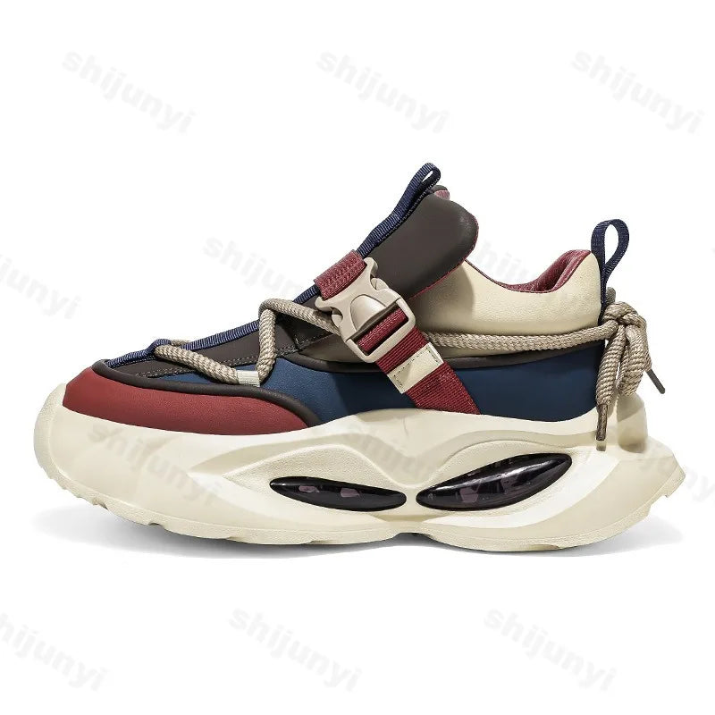 Men’s Chunky Sneakers – Breathable Mesh Casual Shoes 2025 - BuzzMart