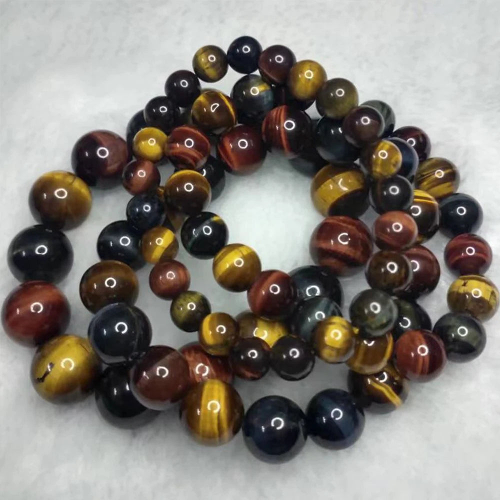 Colorful Tiger Eye Healing Bracelet – Crystal Gift for Couples - BuzzMart