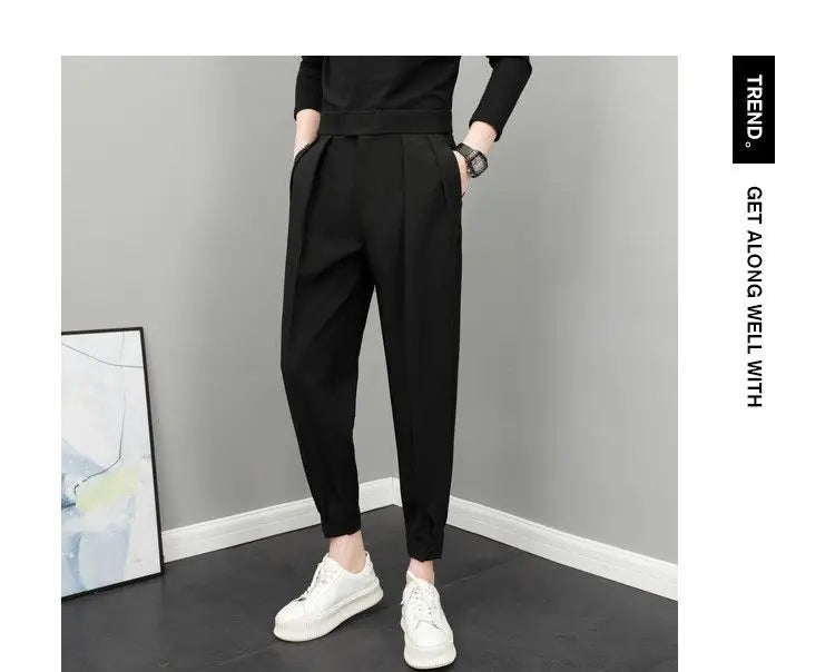 Trendy High-Waist Pleated Pants for Stylish Spring Looks - BuzzMart