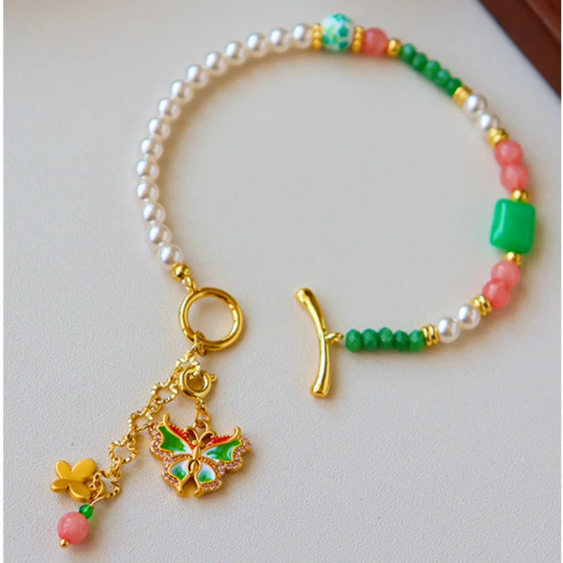 Modern Jewelry Elegant Temperament Multiple Colorful Enamle Chain Bracelets For Women Female Gifts Sweet Accessories Hot Sale - BuzzMart