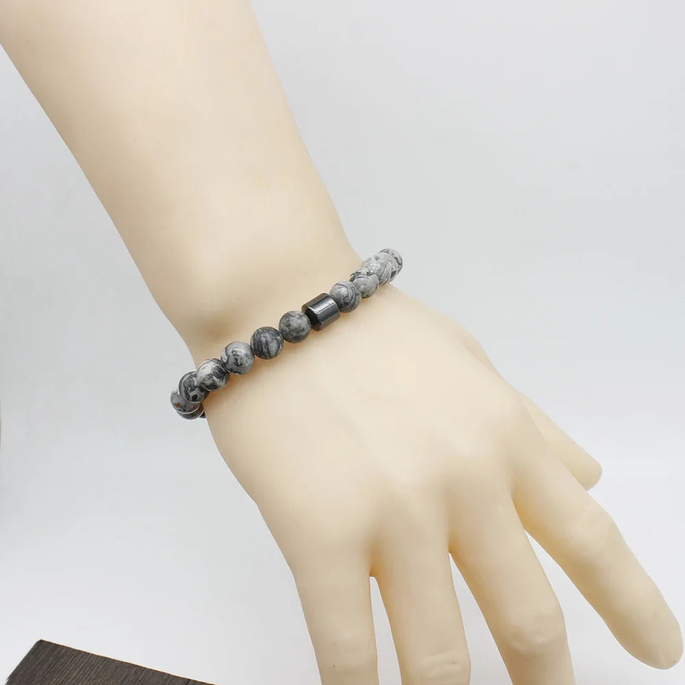 🧲 Magnetic Tiger Eye Bracelet – Handmade Gift for Him - BuzzMart