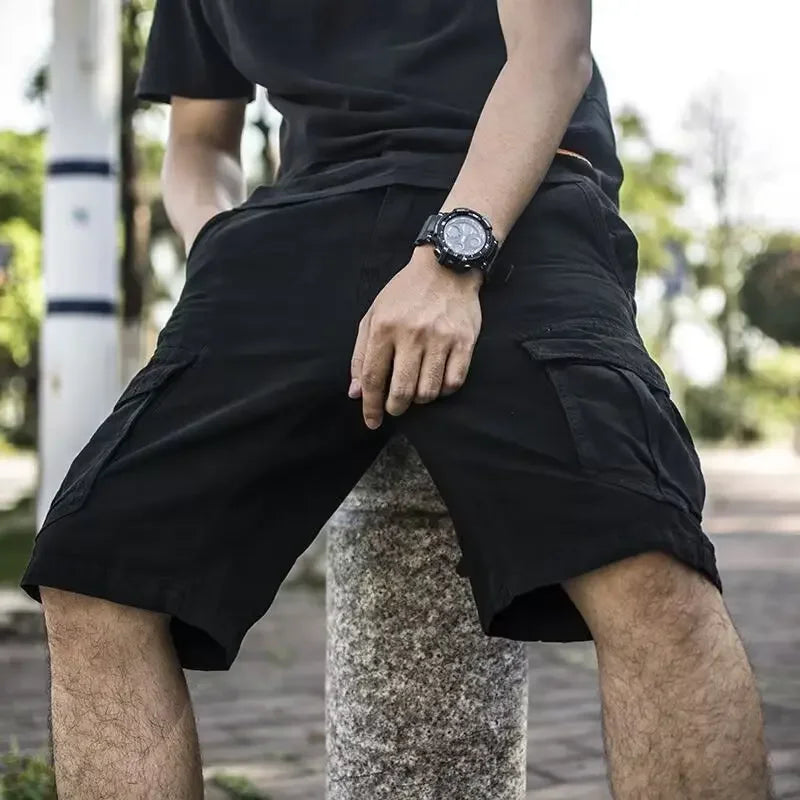 Trendy Men’s Cargo Bermuda Shorts – Stylish Streetwear Essential - BuzzMart