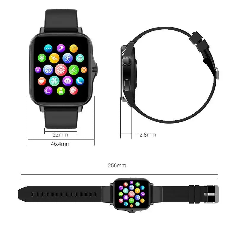 2024 Smart Watch Android Phone 1.44'' Inch Color Screen Bluetooth Call Blood Oxygen/Pressure Monitoring Smart Watch Women Men - BuzzMart