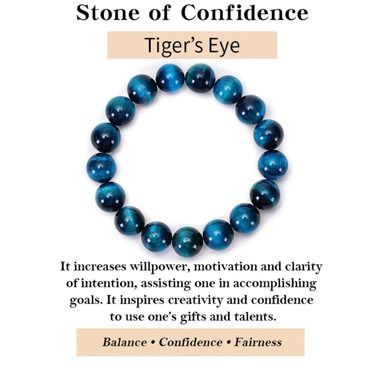 Mystic Blue Tiger Eye Bracelet – Trendy Healing Gift - BuzzMart