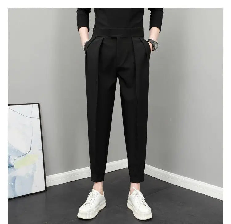 Trendy High-Waist Pleated Pants for Stylish Spring Looks - BuzzMart