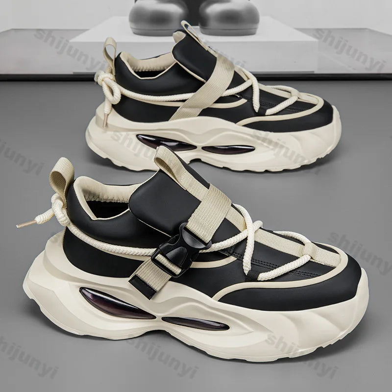 Men’s Chunky Sneakers – Breathable Mesh Casual Shoes 2025 - BuzzMart