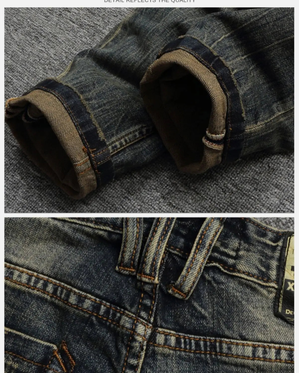 90s Korean Streetwear Fleece Cargo Jeans – Winter Luxe Vibe - BuzzMart