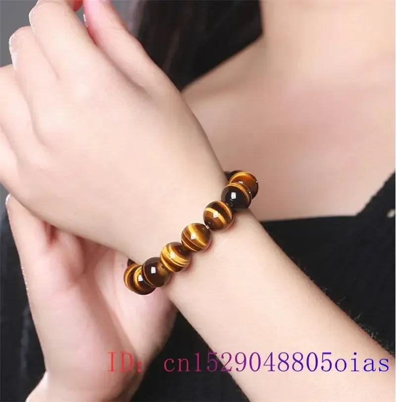 Vintage Tiger Eye Energy Bracelet – Real Gemstone Gift - BuzzMart