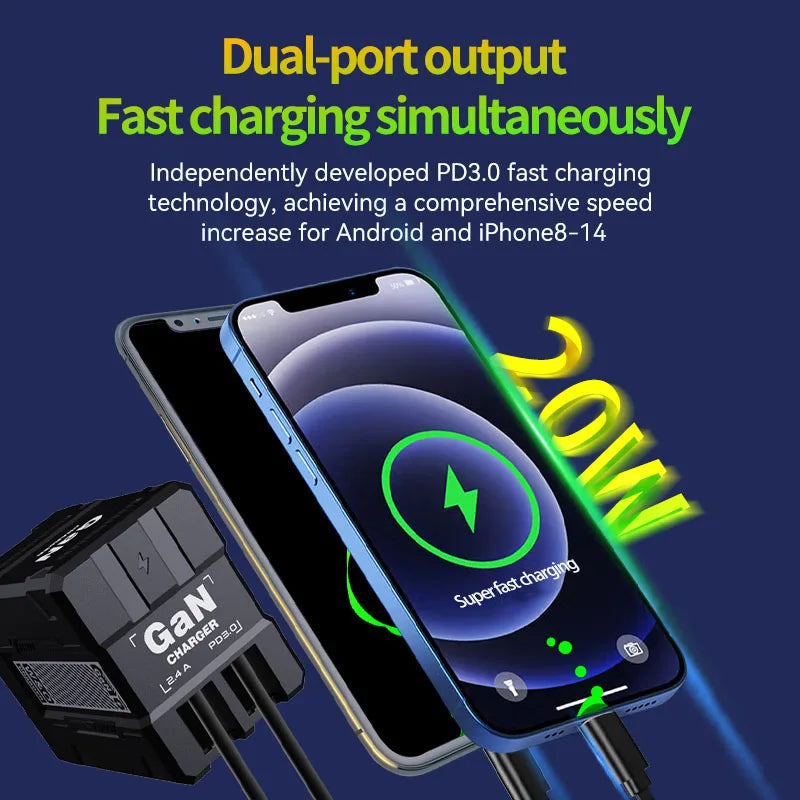 Chic 20W GaN USB-C Fast Charger for All Devices - BuzzMart