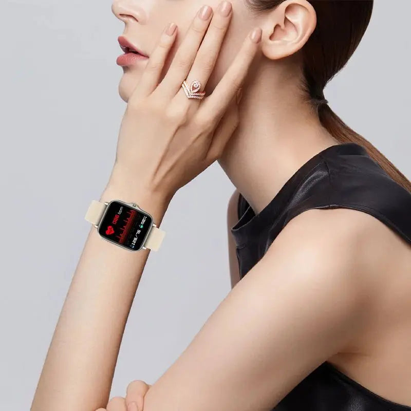 2024 Smart Watch Android Phone 1.44'' Inch Color Screen Bluetooth Call Blood Oxygen/Pressure Monitoring Smart Watch Women Men - BuzzMart