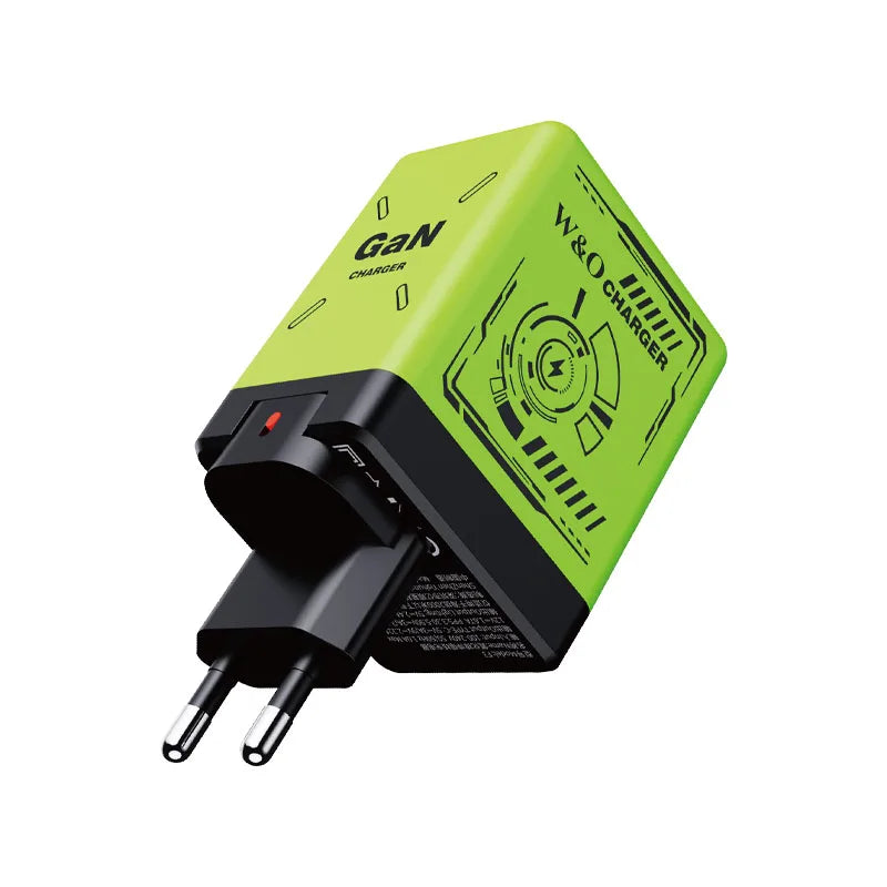 Trendy 20W GaN Fast Charger with Soft Silicone Cables - BuzzMart