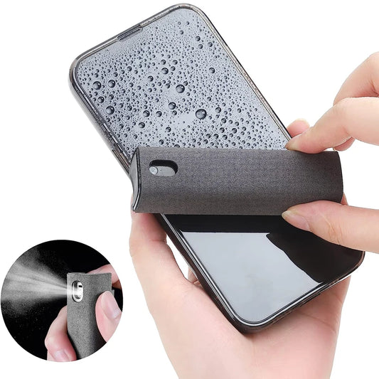 2 in 1 Microfiber Screen Cleaner Spray Bottle Mobile Phone Tablet Computer Microfiber Cloth Cleaning Wipes For iPhone Samsung Mi - BuzzMart