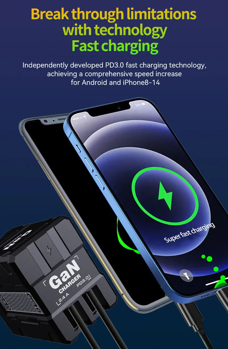 Magical 120W Fast Charger with Retractable Cables – Gift-Ready! - BuzzMart