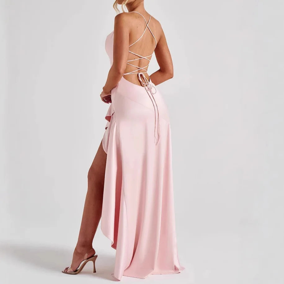Sexy Ruffle Strap Mini Dress – Trendy Summer Statement Look - BuzzMart